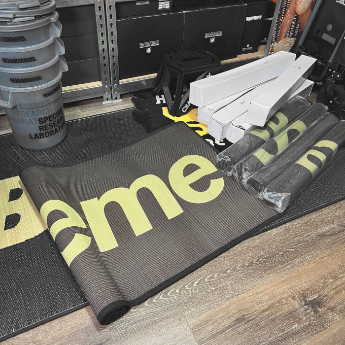 日本未発売】Supreme Woven Straw Mat Black Supreme Woven Utility