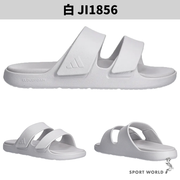 Adidas 拖鞋男鞋女鞋魔鬼氈ZNSORY SANDAL 白【運動世界】JI1856 | 涼