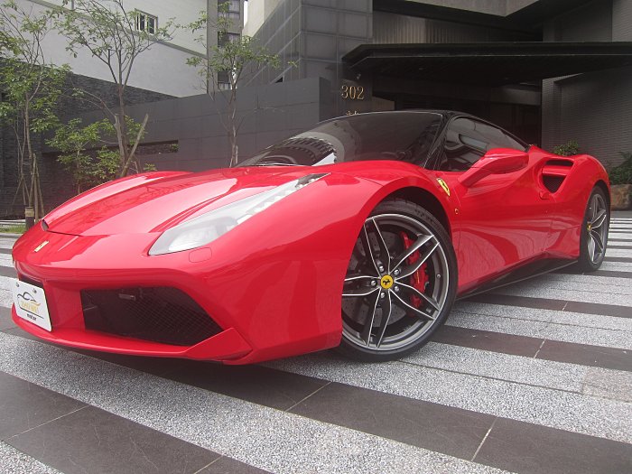=竹鎂汽車=正2017年11月 FERRARI 488 GTB  保固中