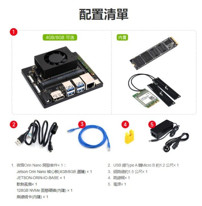 德源科技》NVIDIA Jetson Orin Nano Developer Kit（4G SUB版本）AI