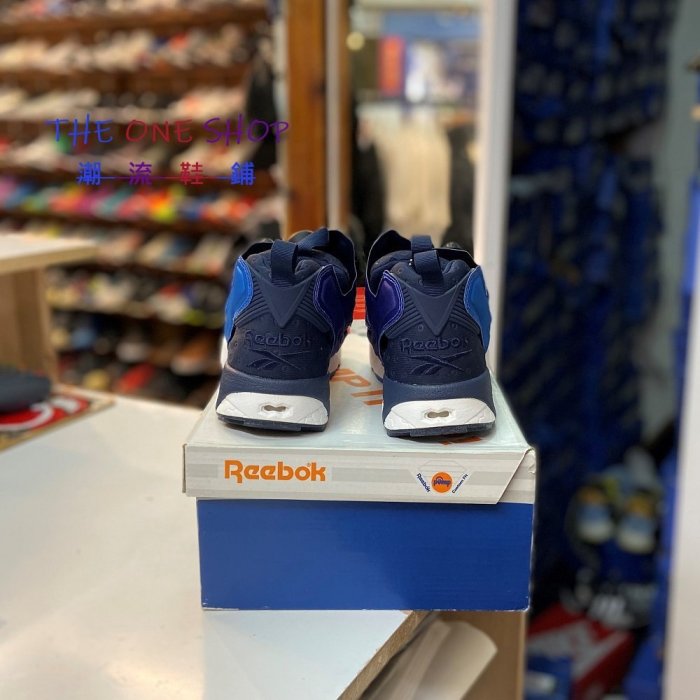 Reebok INSTA PUMP FURY ASYM 藍色紫色酒紅色拼接充氣充氣鞋V67792 - Main Image