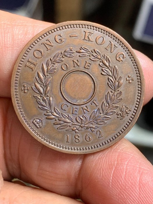 85）1862年香港一仙銅幣。～ | Yahoo拍賣