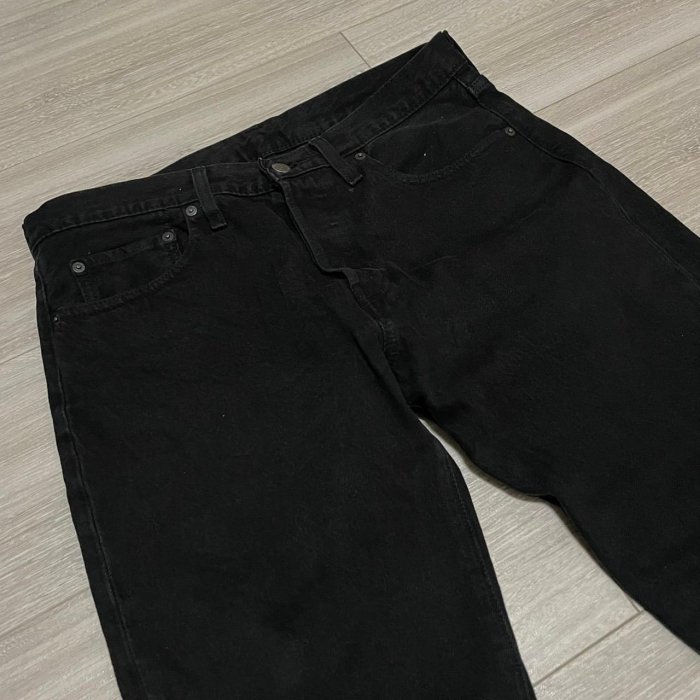 Levi's levis 501ST 28894-0161 W33 L32 大E黑色原色上寬下窄牛仔褲501
