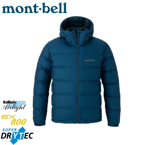 【Mont-Bell 日本 男 PERMAFROST LT DOWN PK 羽絨外套《藍綠》】1101713/防水外套