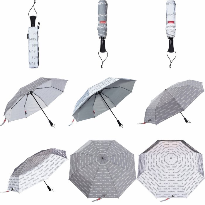 新品 Supreme Reflective Repeat Umbrella 傘 Supreme / シュプリーム より、梅雨に欠かせないShedRain