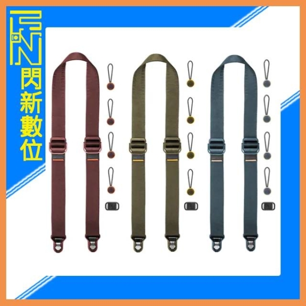 PEAK DESIGN 纖細版快裝神奇背帶 Slide Lite 相機背帶 紅/綠/藍 (公司貨)