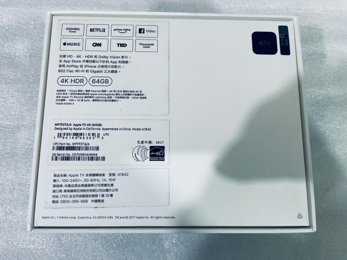 【美品】Apple TV 4K 第1世代 64GB HDR A1842 完品 Apple TV 4K 第1代(A1842) 64G 網路電視棒/網路電視盒| Yahoo拍賣
