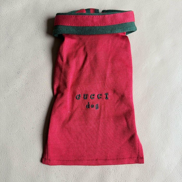 [熊熊之家]保證全新正品GUCCI  經典紅綠 小型 狗衣服    -  寵物用品
