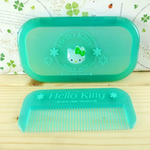 【震撼精品百貨】Hello Kitty 凱蒂貓-KITTY鏡梳組-長藍