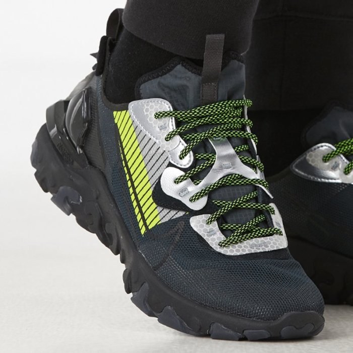 Nike REACT VISION PRM 3M 黑黃舒適防滑耐磨健身跑步慢跑鞋CU1463-001