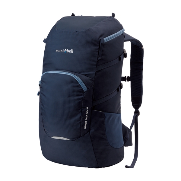 Mont-Bell 日本童GRANITE PACK KIDS 30L兒童背包《黑藍》】1133214/後