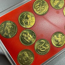 上海造幣廠十二生肖紀念章（#0828）第一輪1981年～1992年，本銅24mm