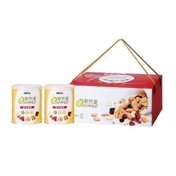 送禮禮盒搶手禮【統一生機】果然優雙堅禮盒(綜合堅果360g*2瓶)~8盒免運