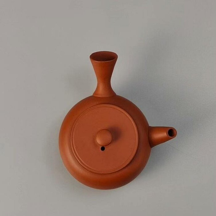 全新三代山田常山造日本常滑燒朱泥茶具組未使用，附原箱橫手急須茶壺