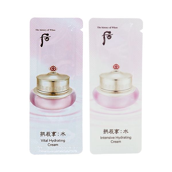 韓國whoo后拱辰享水妍超效水凝霜(清爽型／滋潤型)1ml 款式可選【小三美