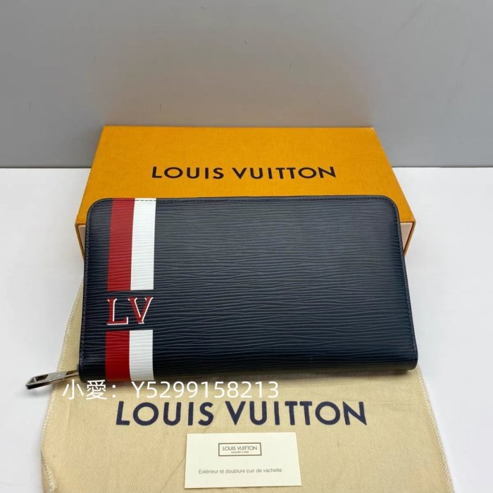 二手正品 LV 路易威登 水波紋 塗鴉拉鏈長 錢包 長夾 手拿包 m61590 現貨
