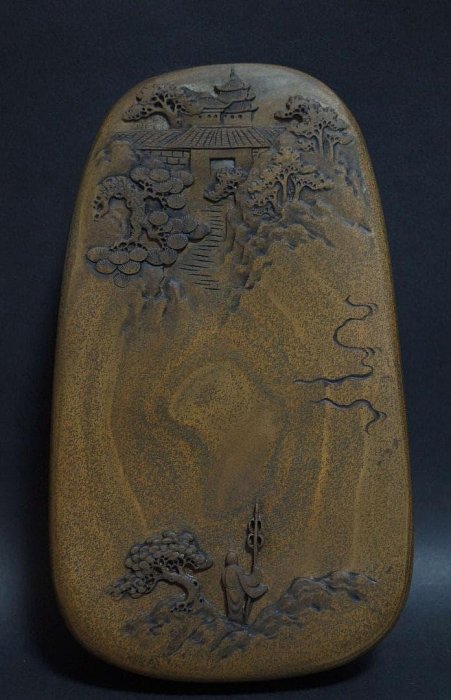 書道硯 歙州硯 魚子紋硯 細工彫り『仏の道』硯 すずり★美品★ 書道硯歙州硯魚子紋硯細工雕刻『佛之道』硯すずり☆美品☆ | Yahoo拍賣