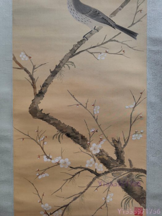 絹本花鳥 LH312 黃幻吾，絹本花鳥36.6X105.6 【古藝堂】 | Yahoo拍賣