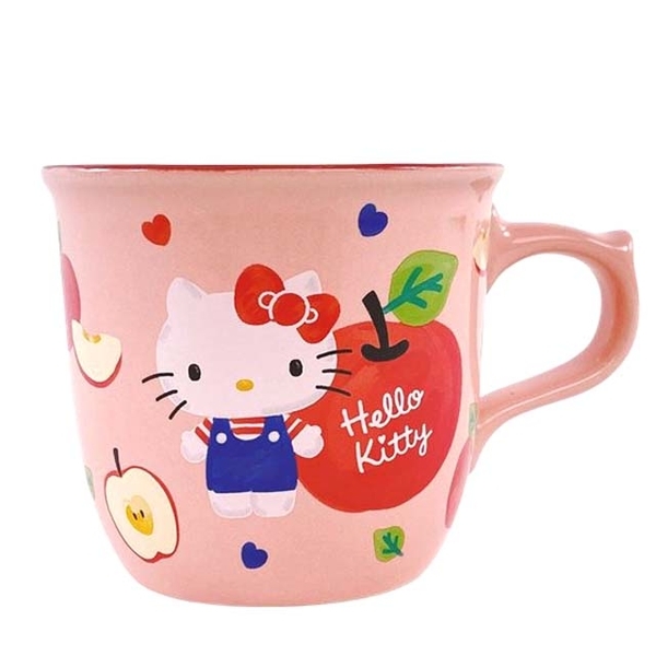 【震撼精品百貨】凱蒂貓 Hello Kitty~日本SANRIO三麗鷗HelloKitty陶瓷馬克杯 300ml (蘋蘋安安)*87608