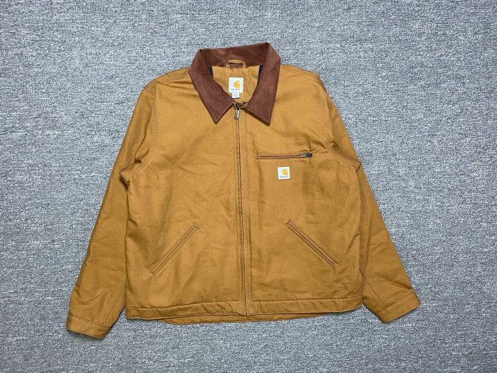 carhartt103828卡哈特卡其色j01升級版底特律夾g工裝夾gbrnXL碼胸圍65