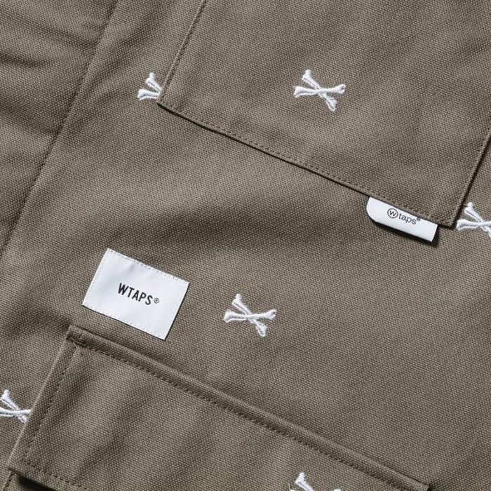 希望商店】WTAPS JUNGLE 01 LS COTTON 22SS 刺繡骨頭四袋軍衫| Yahoo拍賣