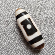 嚴選行運古法星辰天珠，編號x301，尺寸13x37mm，線條流暢紋路清晰