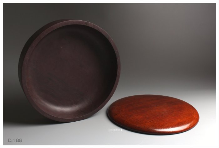 禾洛書屋】D.188 中國名硯(硯台)9吋單打硯/圓端硯(宋坑)原木硯蓋〈圖片