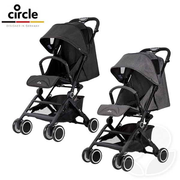 【出清特價】德國 Circle Poppin推車 - 尊爵灰/經典黑【佳兒園婦幼館】