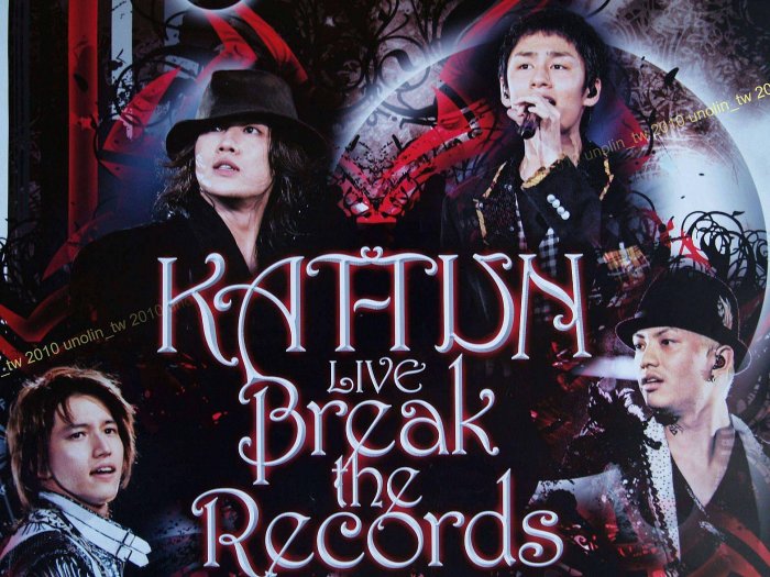 海報399免運~KAT-TUN【BREAK THE RECORDS】龜梨和也赤西仁日本
