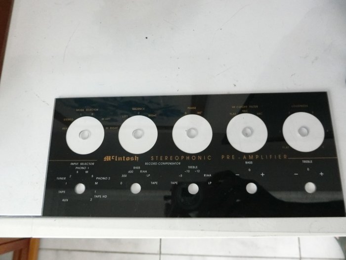 MCINTOSH C20 フェイス プレート ガラスパネル 全新Mcintosh. C-20 front panel McIntosh C20 Faceplate 面板| Yahoo拍賣