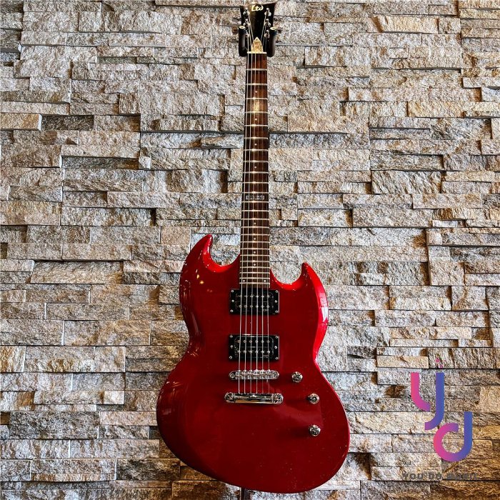 分期免運贈千元配件+終身保固日本ESP Ltd Viper 50 電吉他紅色SG型雙線