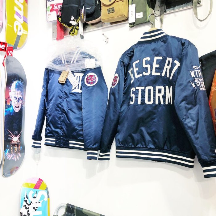 希望商店】WTAPS x MAJESTIC BENCH JACKET 14SS 經典虎頭刺繡棒球夾克