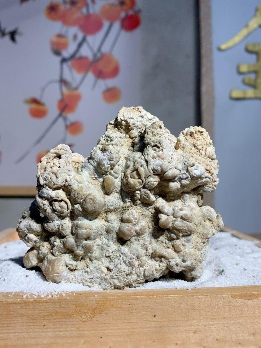 嚴選天然鐘乳石擺件，復古山形搭配石獅子象形，fits空間裝飾推薦鐘乳石