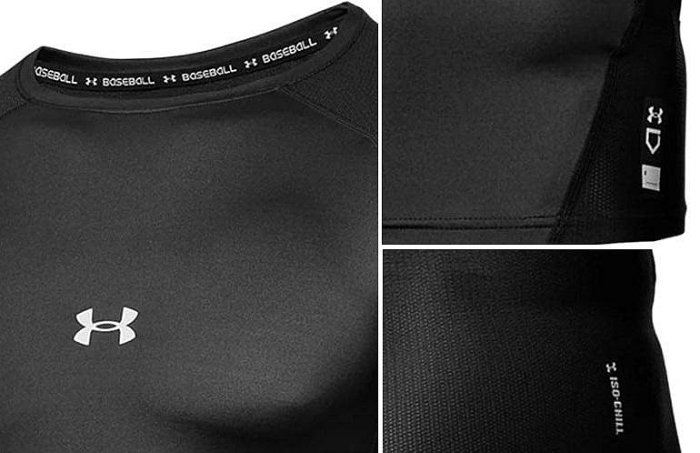 日本UA 長袖棒球緊身衣ISO-CHILL 吉田正尚春夏款涼感棒球練習衣