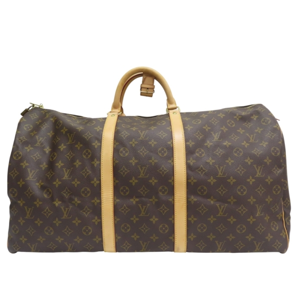 LOUIS VUITTON LV 路易威登 Keepall 60 旅行包 棕色 原花 帆布 M41422 【二手名牌BRAND OFF】