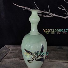 8宋代磁州窯綠釉蒜頭瓶老陶器老窯瓷，品相如圖，完整無瓷器老窯瓷老瓷