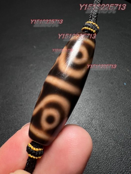 臺灣良品特殊水紋八眼天珠整體用料油潤細膩咬色扎實畫線清晰尺寸14