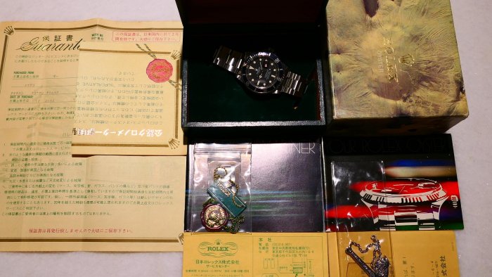 【美好時光】膏藥面黑水鬼1982年份ROLEX勞力士16800超完整大全套 ( 1680 5513 16800 1665 參考）