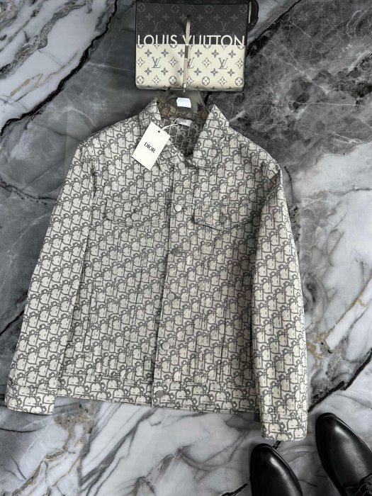 DIOR迪奧 2024秋冬GW專柜首發 CD時尚休閒外套經典老花牛仔衣牛仔服尺碼：M～3XL（110～190斤可穿）24ss眾多明 NO.272924