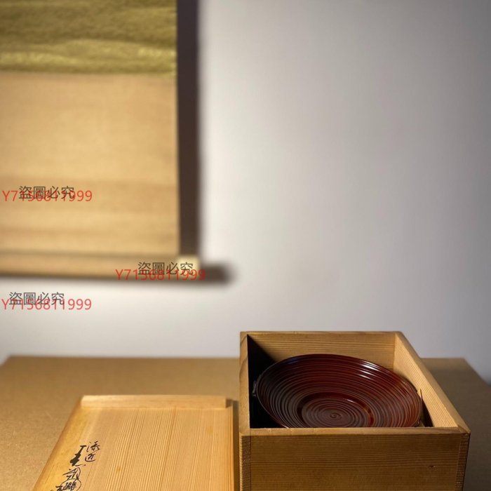 京都名匠鈴木表朔作の一閑塗茶托5客漆器茶道具古美術サイズ(約)徑13.5