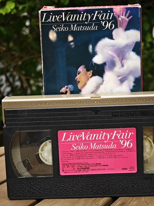 嚴選松田聖子《Live Vanity Fair'96》1996年珍藏VHS原版帶帶