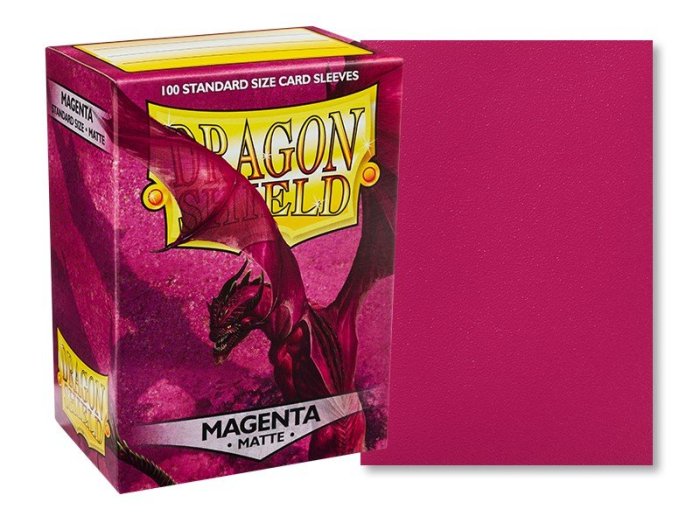雙子星 龍盾卡套Matte DRAGON SHIELD 100張磨砂紅色調系列