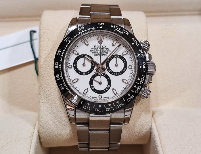 【低調的奢華】ROLEX  勞力士 116500 白迪 白熊貓 錶徑40mm 自動上鍊 DAYTONA  迪通納~原廠盒單 2020AD