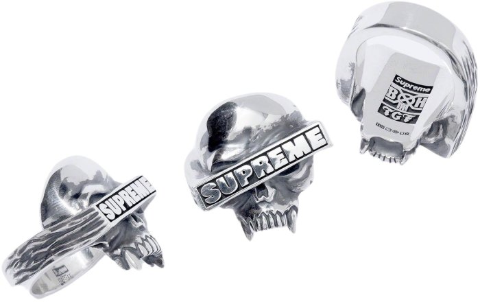 SUPREME×BOUNTYHUNTER×TGF Silver Ring Supreme Bounty Hunter Silver Ring Silver - FW23 - US