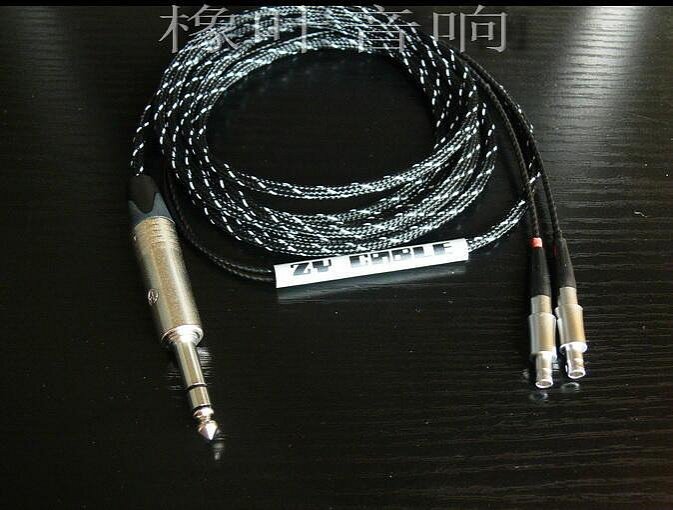 眾誠優品 【新品推薦】橡葉音響 老牌實體店 張揚 HD800 HD800S 耳機升級線6.35mm大插頭 YP1562