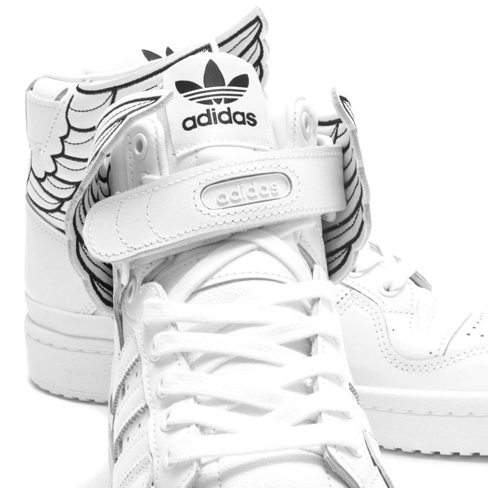 しろ CodE= ADIDAS ORIGINALS JS WINGS 4.0 翅膀皮革休閒鞋(白