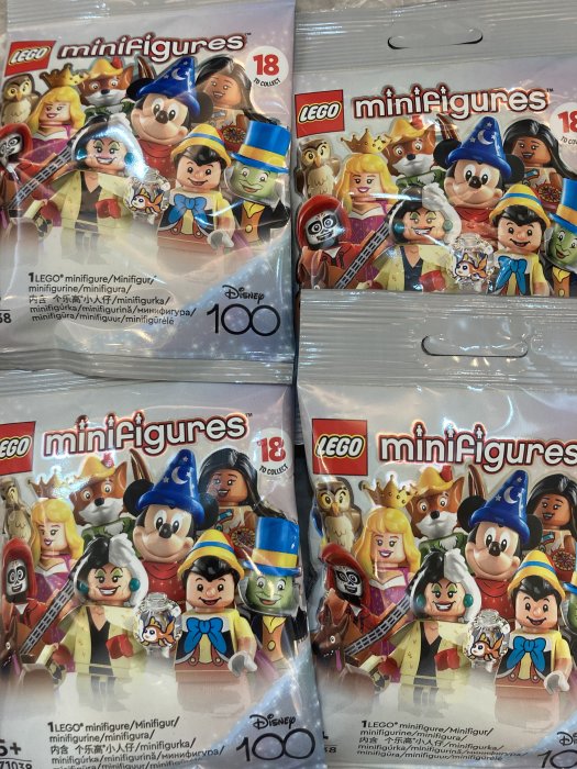LEGO minifigures Disney 未開封 60個入 樂高70138 Lego迪士尼100週年庫伊拉全新未拆封| Yahoo拍賣