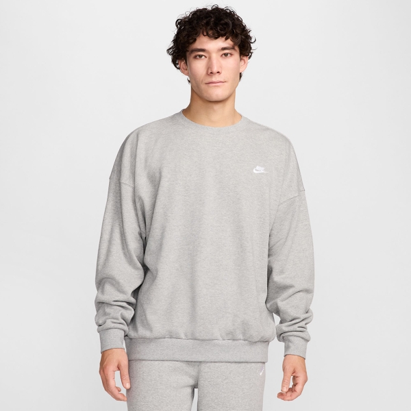 NIKE AS M NK CLUB FT OVERSIZED CREW 灰色大學T 長袖運動HJ1820