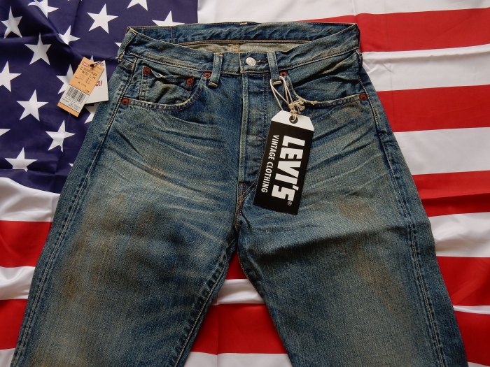 ●即決[W34]Levi's 55501 日本製 501XX ローライズ ビンテージ復刻 LVC レプリカ LEVI’S VINTAGE CLOTHING デニム パンツ■5344 蒐藏出清LEVIS 501 55501-0048 日本製W32 L34 經典501牛仔褲刷色破壞