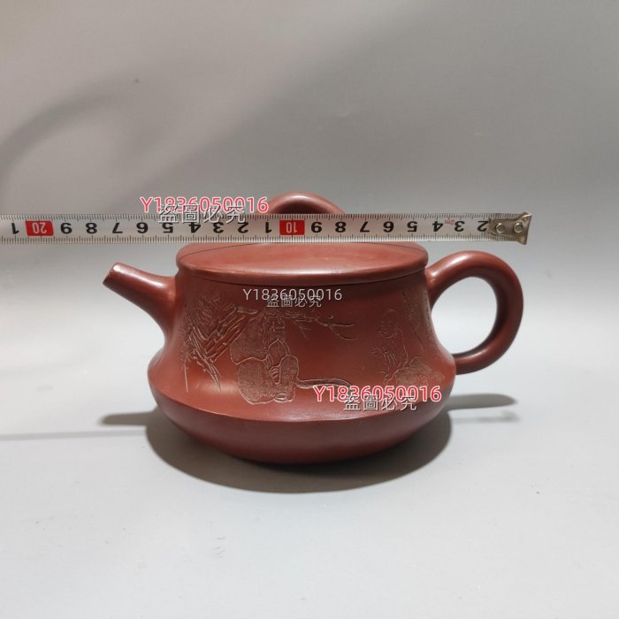 底款：顧景舟：范增品名:大口壺泥料:清水泥容量:500cc左右尺寸:如圖舊